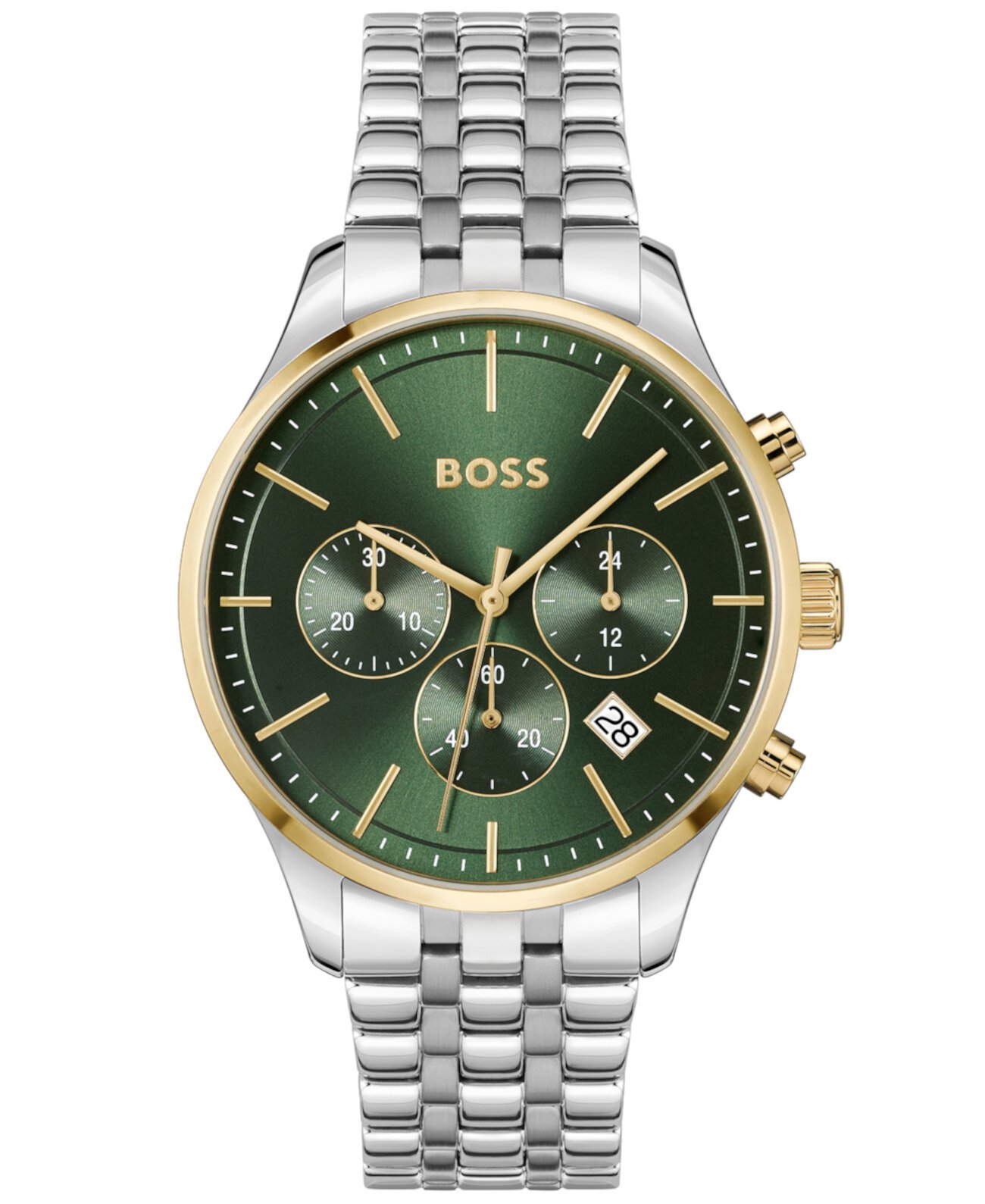 Смарт часы BOSS Avery 42mm с хронографом и браслетом из нержавеющей стали BOSS