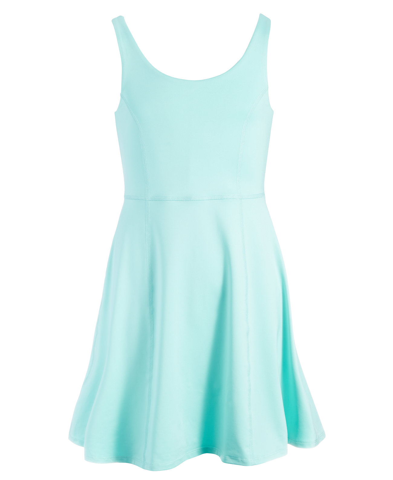 Big Girls Solid Flounce Active Sleeveless Dress, Created for Macy's ID Ideology