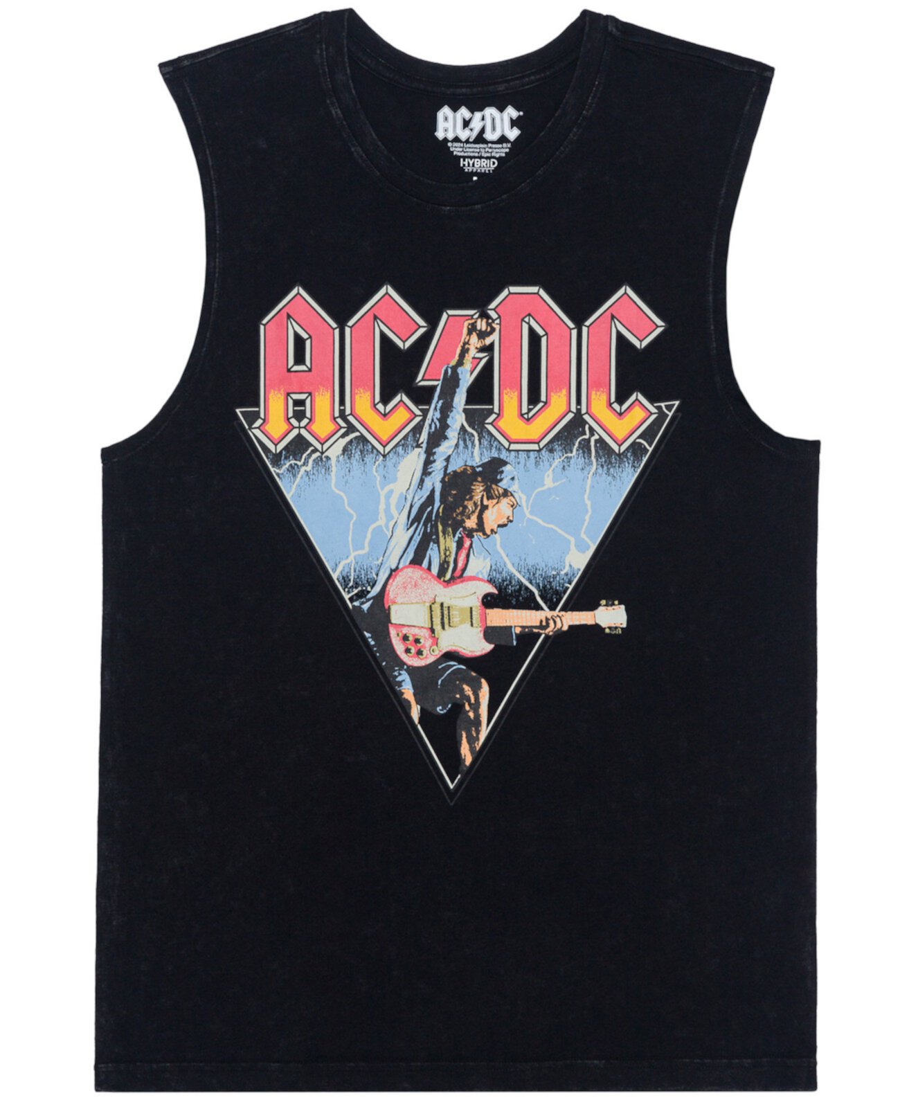 Men's Acdc Graphic Muscle Tank Top Hybrid