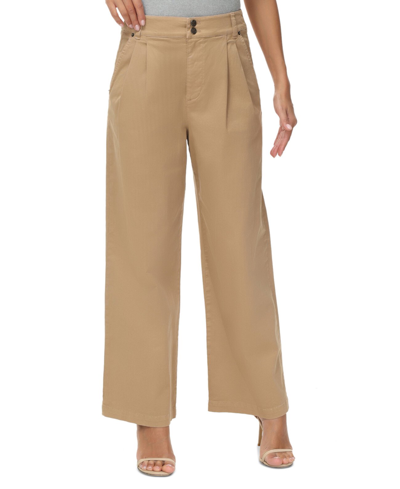 Women's Buckle-Back Pleated High-Rise Pants Frye