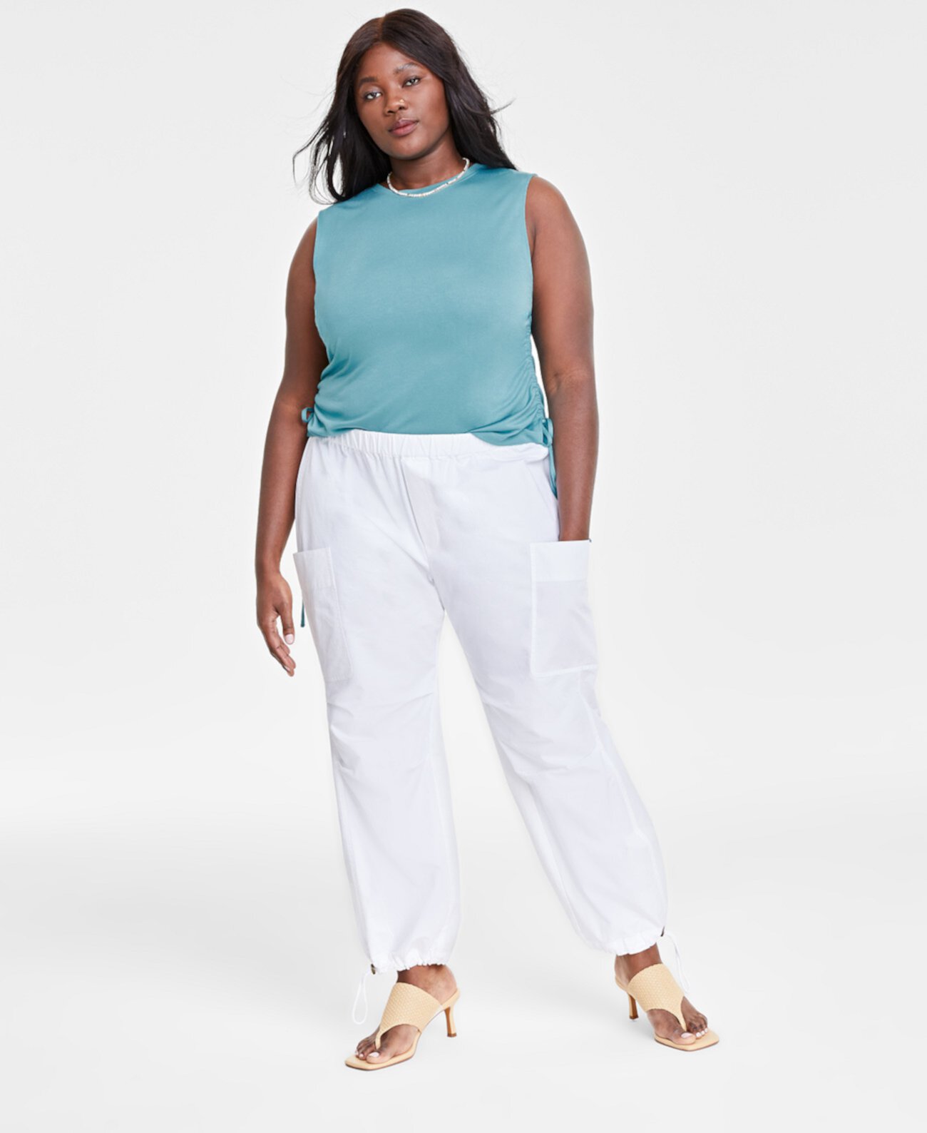 Trendy Plus Size Utility Pants, Created for Macy's On 34th