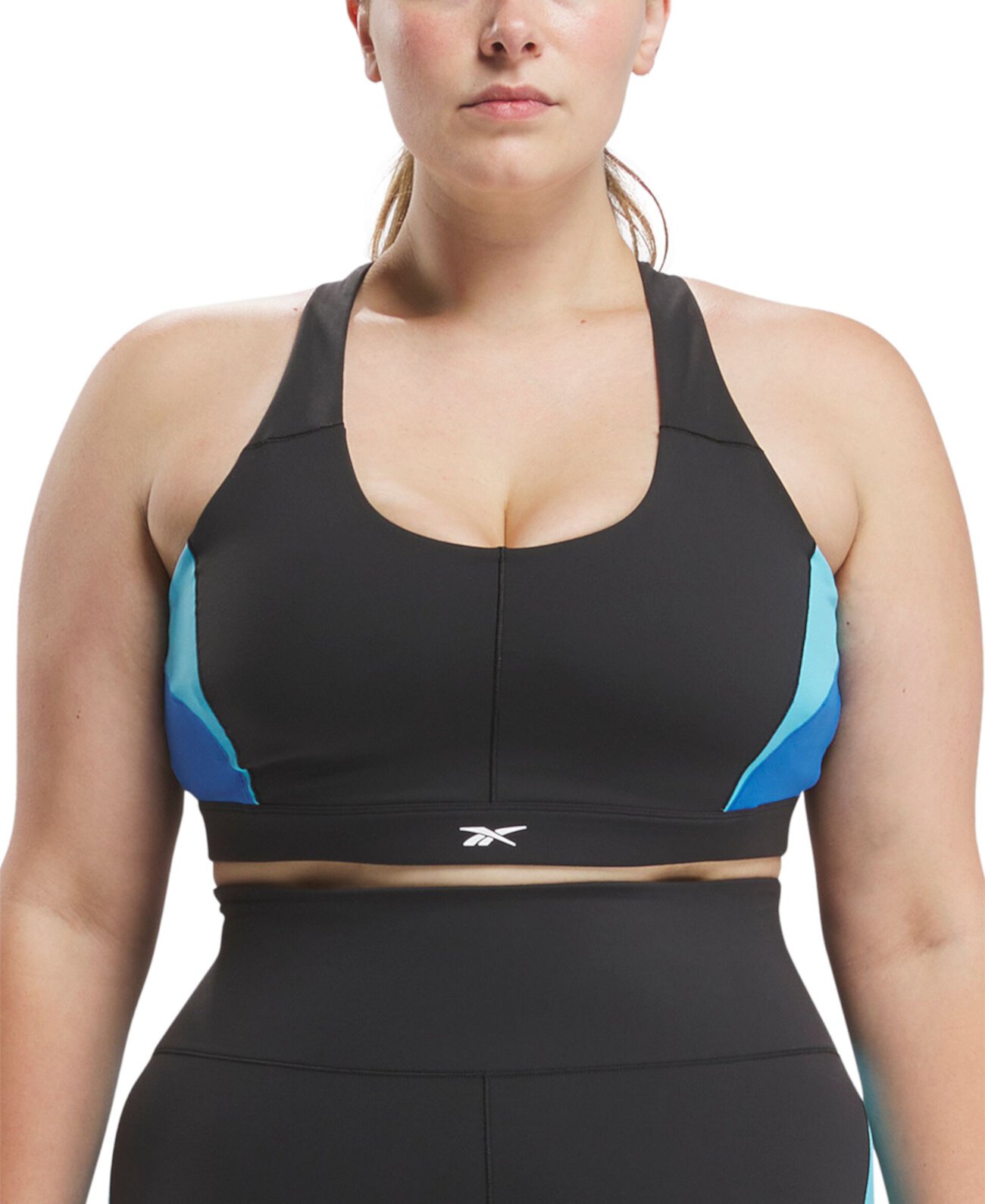 Женский Спортивный бюстгальтер Reebok Plus Size Lux Colorblocked Racerback Reebok