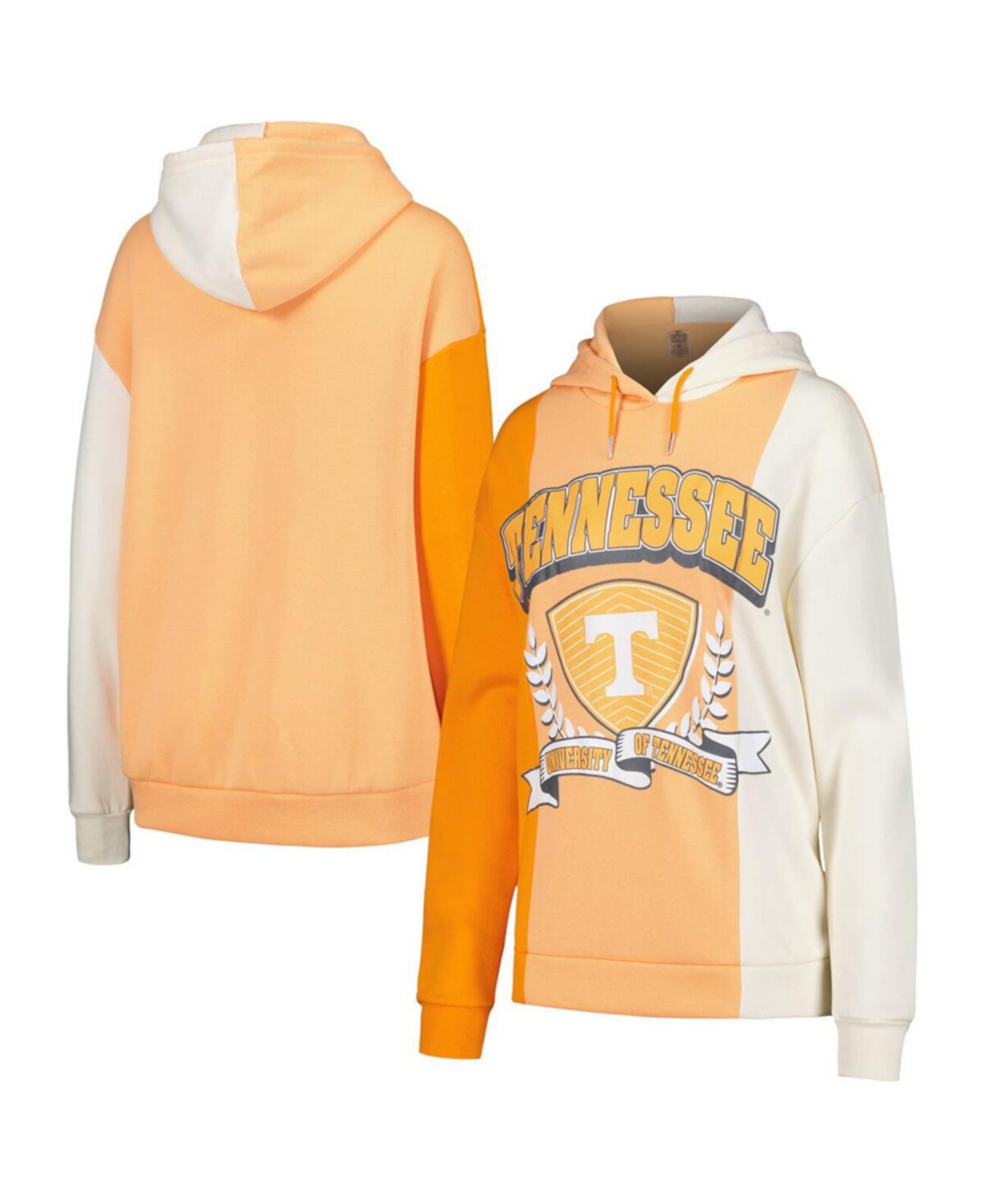 Women's Tennessee Orange Tennessee Volunteers Hall of Fame Colorblock Pullover Hoodie Gameday Couture