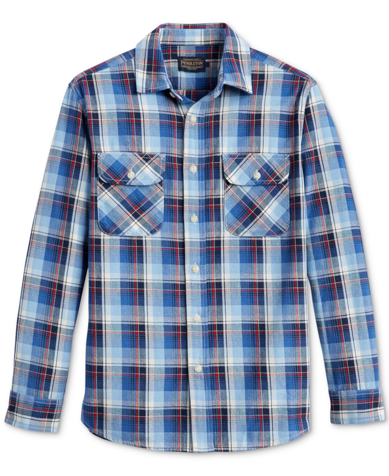 Men's Beach Shack Plaid Long Sleeve Button-Front Shirt Pendleton