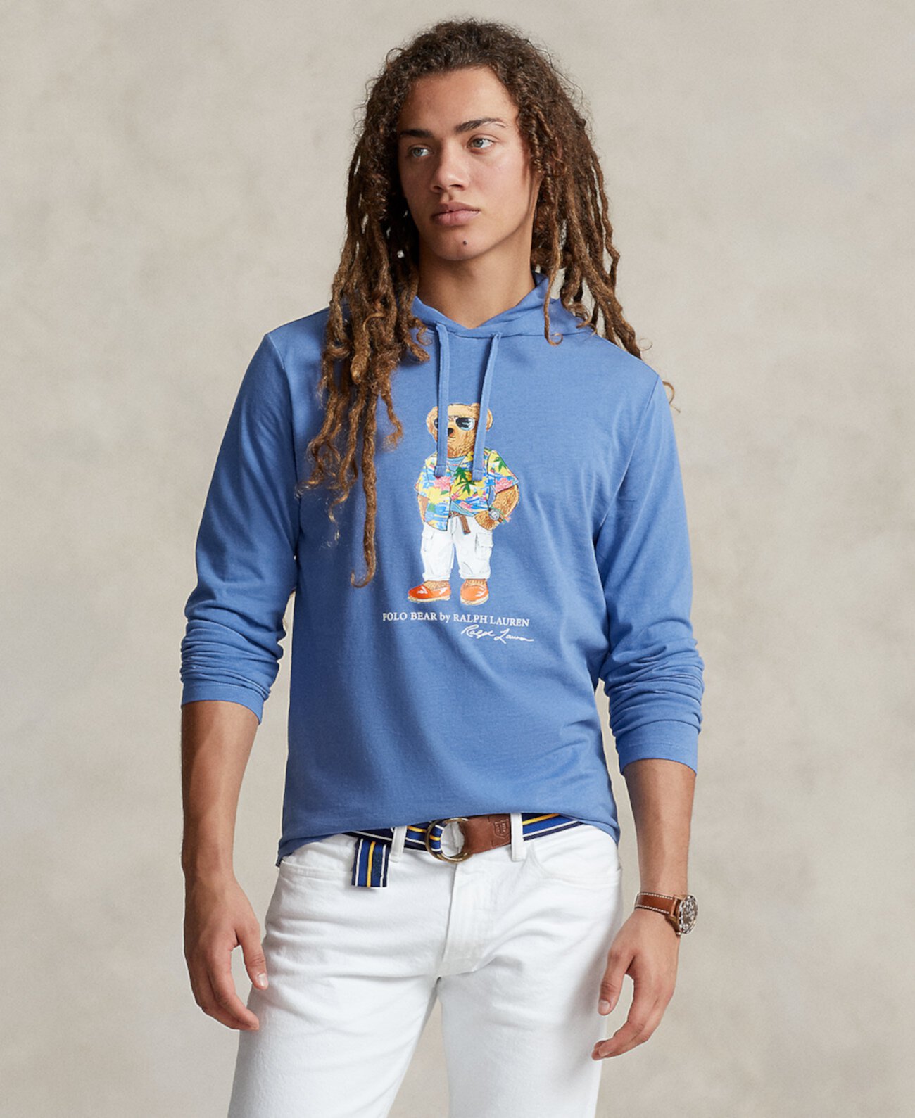 Men's Polo Bear Jersey Hooded T-Shirt Polo Ralph Lauren