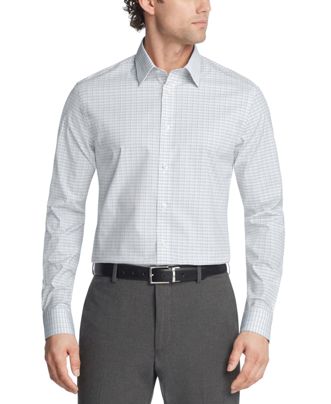 Men's Slim-Fit Steel Plus Dress Shirt Calvin Klein