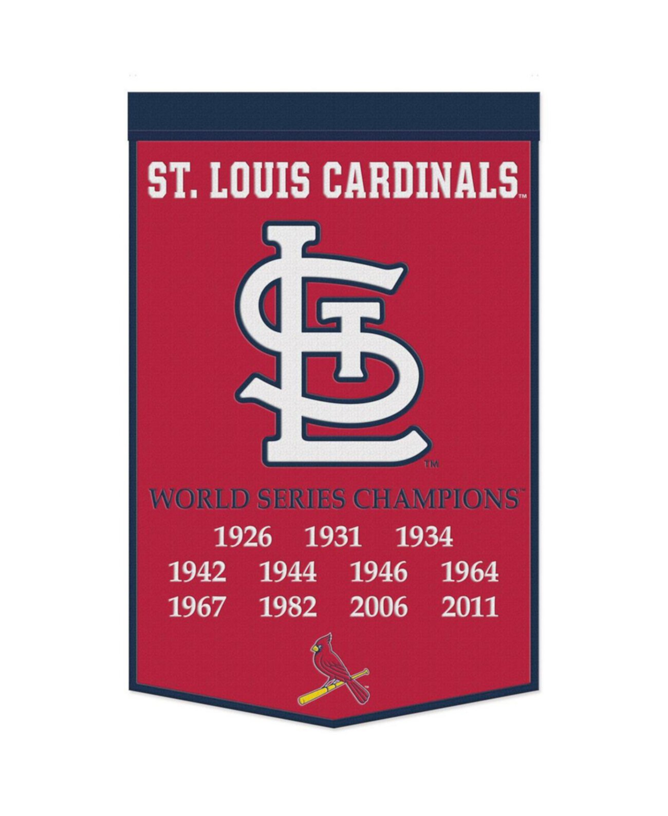 St. Louis Cardinals 24" x 38" Championship Banner Wincraft