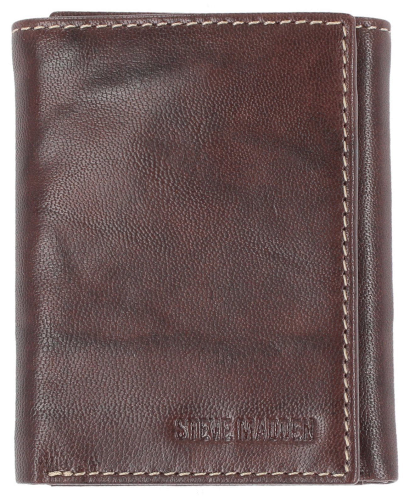 Men's Antique-like Trifold Wallet Steve Madden
