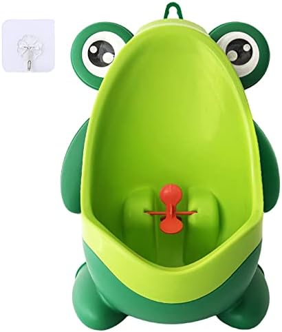 Frog Pee Training,Cute Potty Training Urinal for Boys with Funny Aiming Target,Green Urinals for Toddler Boy Anyumocz