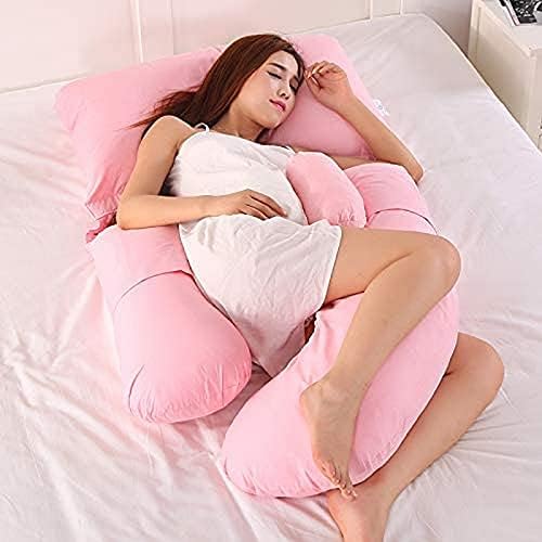 LCJD G Shape Pillow Pregnant Woman Side Sleep Sleeper Removable Multifunctional Waist Support Quiet and Comfortable Ergonomic Maternity Long Pillow (Purple) LCJD