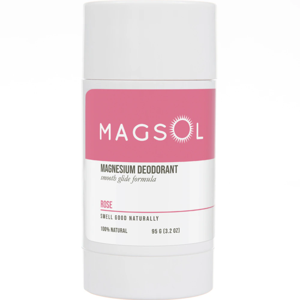 Magnesium Deodorant Aluminum Free Rose -- 3.2 oz Magsol