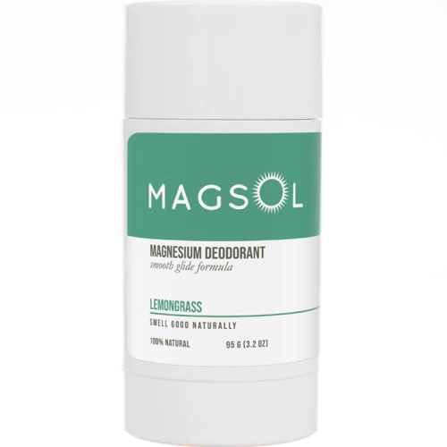 Magsol Натуральный дезодорант с магнием и лемонграссом без алюминия, 3,2 унции Magsol