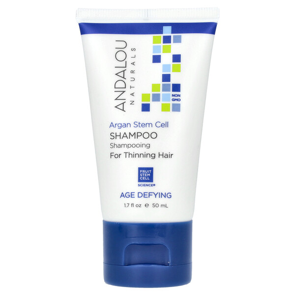 Shampoo, For Thinning Hair, Argan Stem Cell, 1.7 fl oz (50 ml) Andalou Naturals