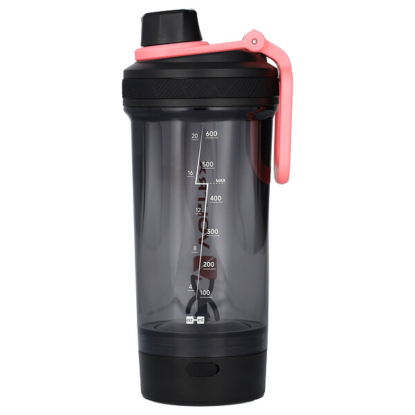 Gallium, Electric Shaker Bottle, Macron Pink, 24 oz (700 ml) Voltrx