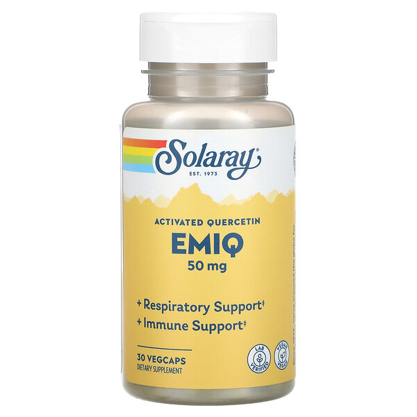 Activated Quercetin, Emiq, 50 mg, 30 VegCaps Solaray