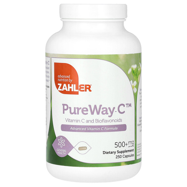 PureWay-C, 500 mg, 250 Capsules Zahler