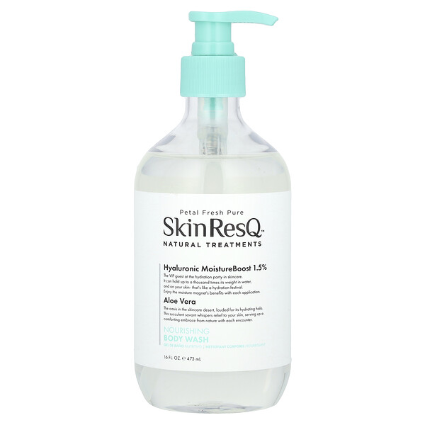 Skin ResQ Natural Treatments, Nourishing Body Wash, 16 fl oz (473 ml) Petal Fresh