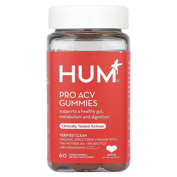 Pro ACV Gummies, Apple, 60 Vegan Gummies HUM Nutrition