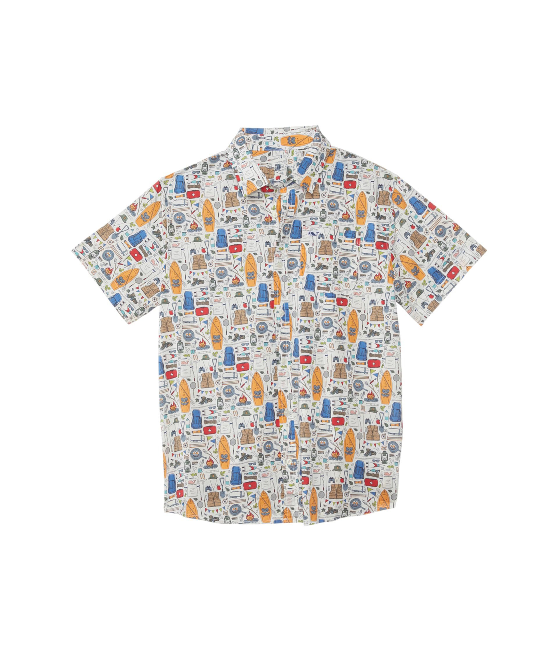 Детская Рубашка Vineyard Vines Kids Madras Short-Sleeve Vineyard Vines Kids