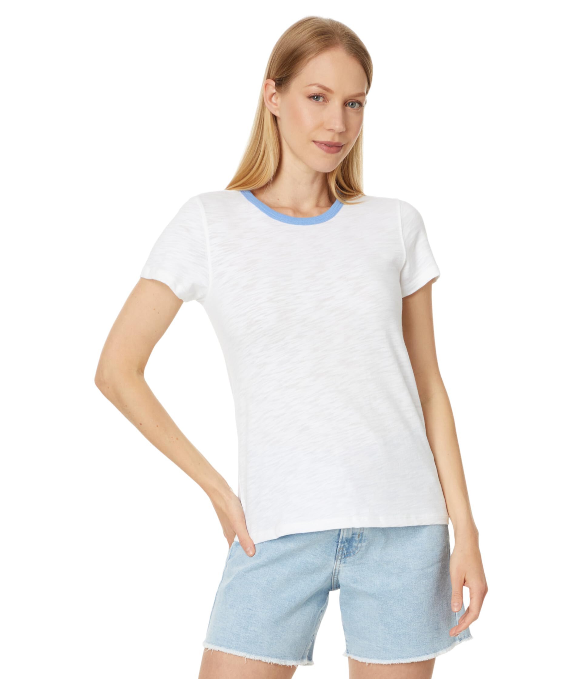 Short Sleeve Colorblock Crewneck Lilla P