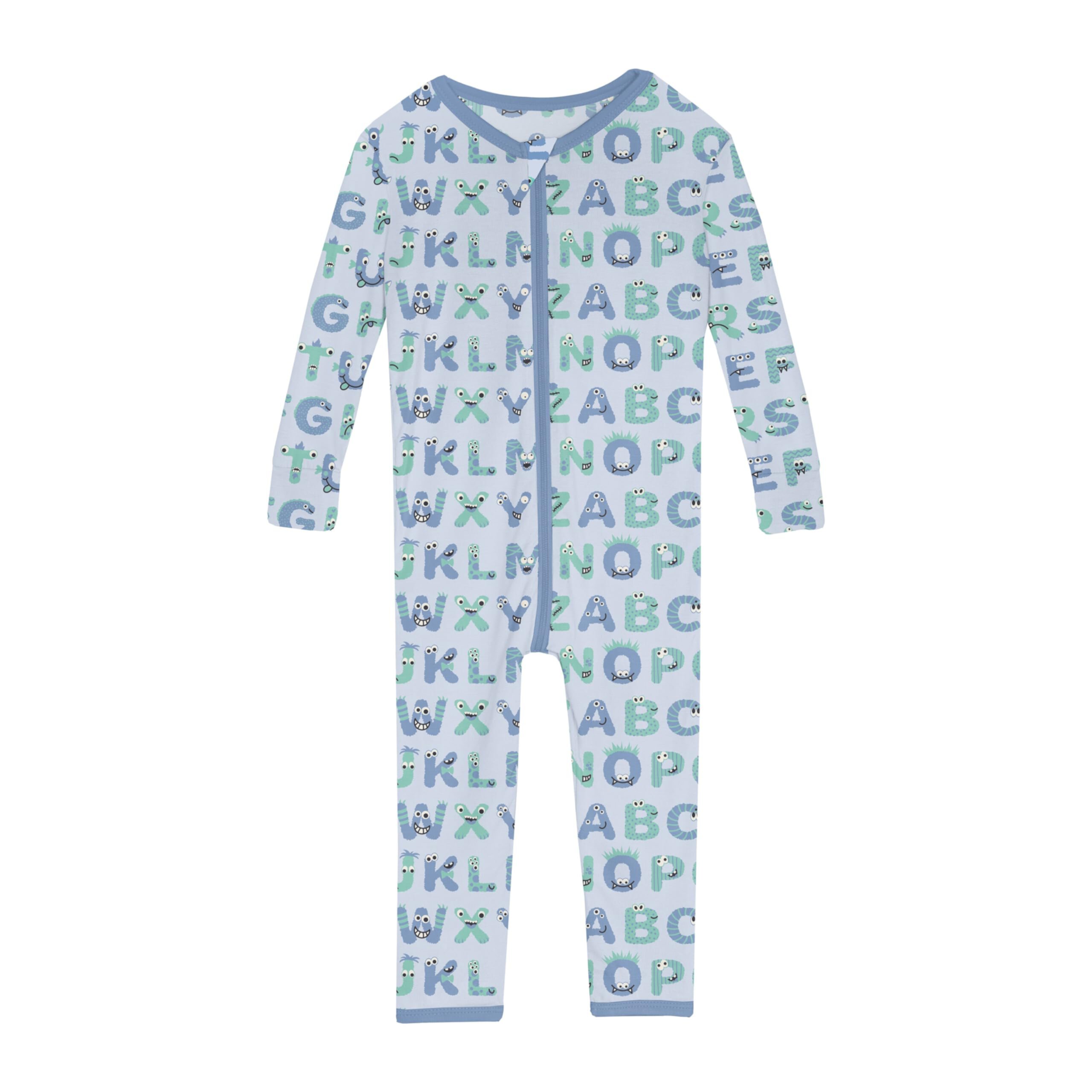Print Convertible Sleeper with Zipper (Infant) KicKee Pants