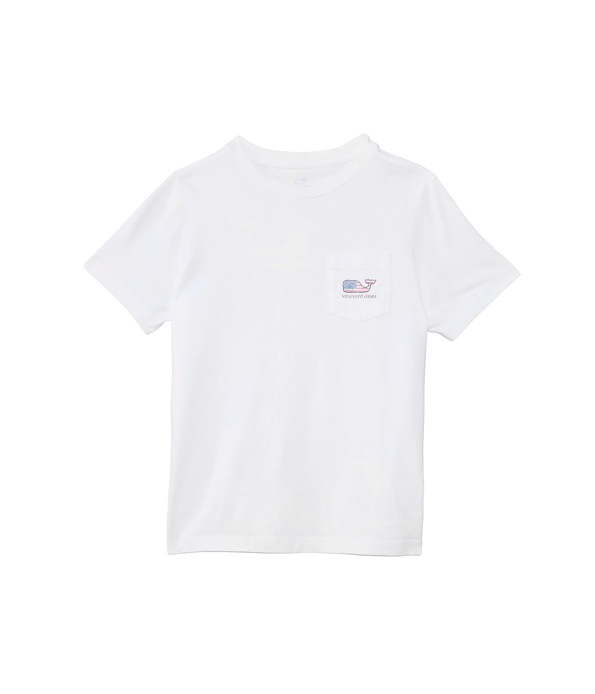 Flag Whale Short-Sleeve Pocket Tee (Toddler/Little Kids/Big Kids) Vineyard Vines Kids