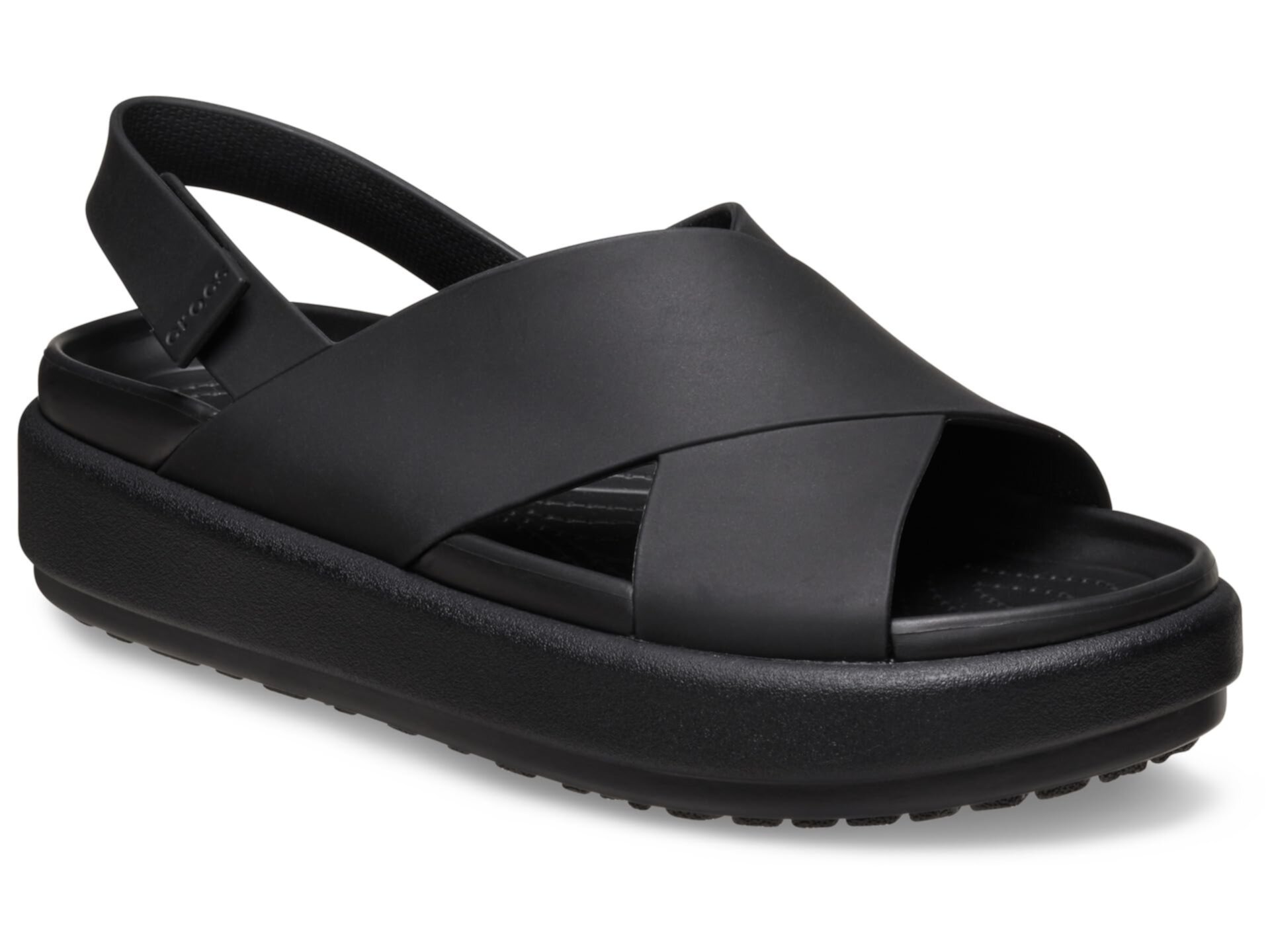 Сандалии Crocs Brooklyn Luxe Cross Strap с удобной амортизацией и открытым носком на подошве из ТПУ Crocs