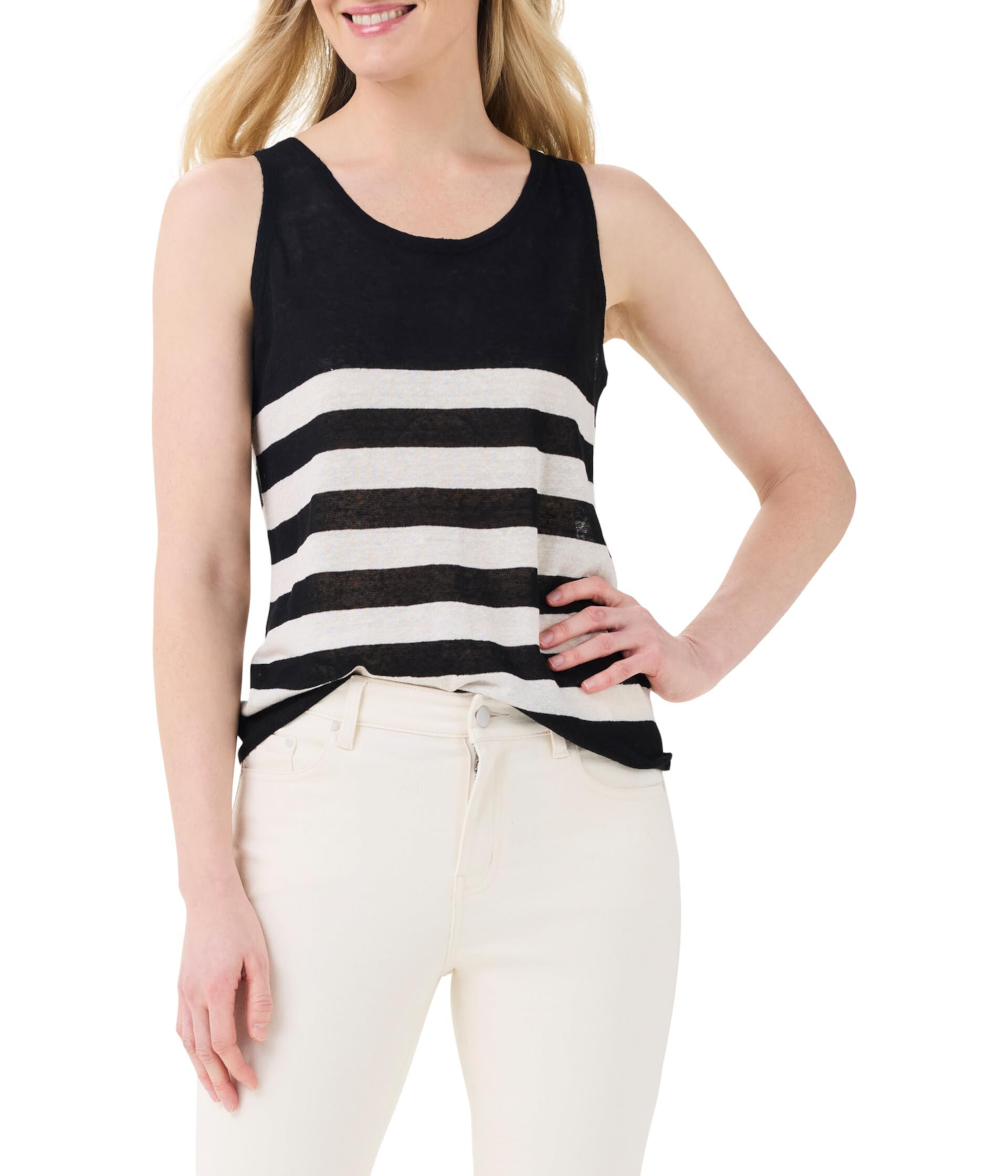 Featherweight Striped Tank Nic+Zoe