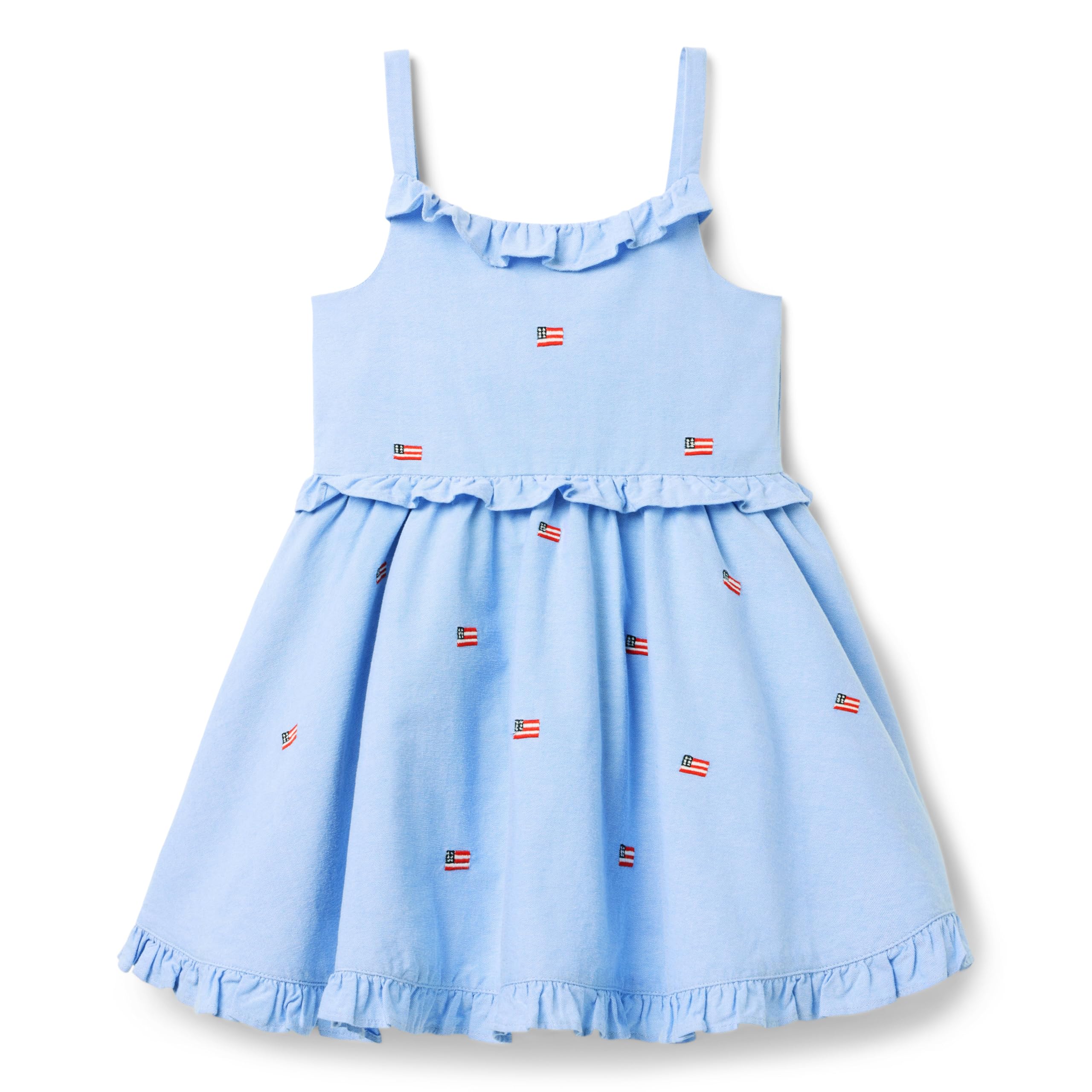 Girls Embroidered Flag Dress (Toddler/Little Kid/Big Kid) Janie and Jack