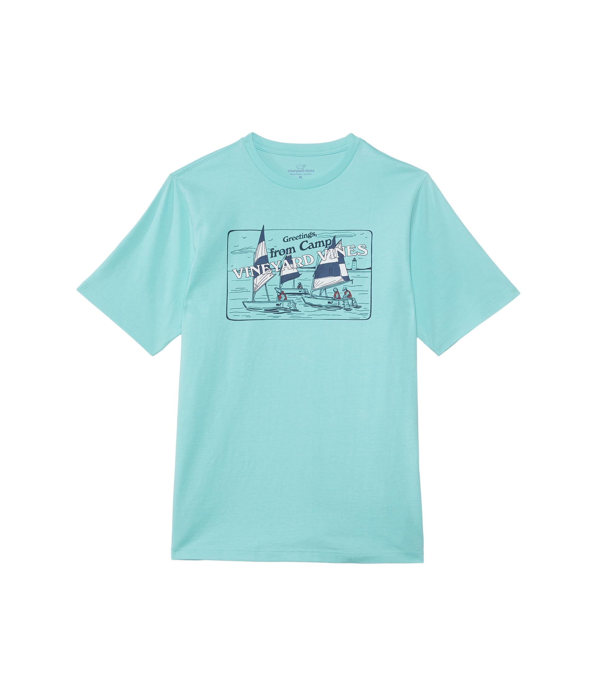 Letter From Camp Short-Sleeve Tee (Toddler/Little Kids/Big Kids) Vineyard Vines Kids