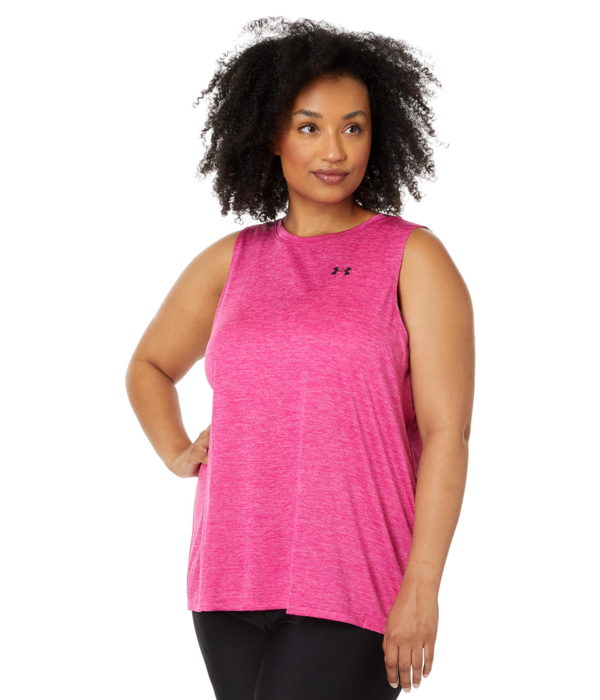 Plus Size Tech Tank Twist Under Armour