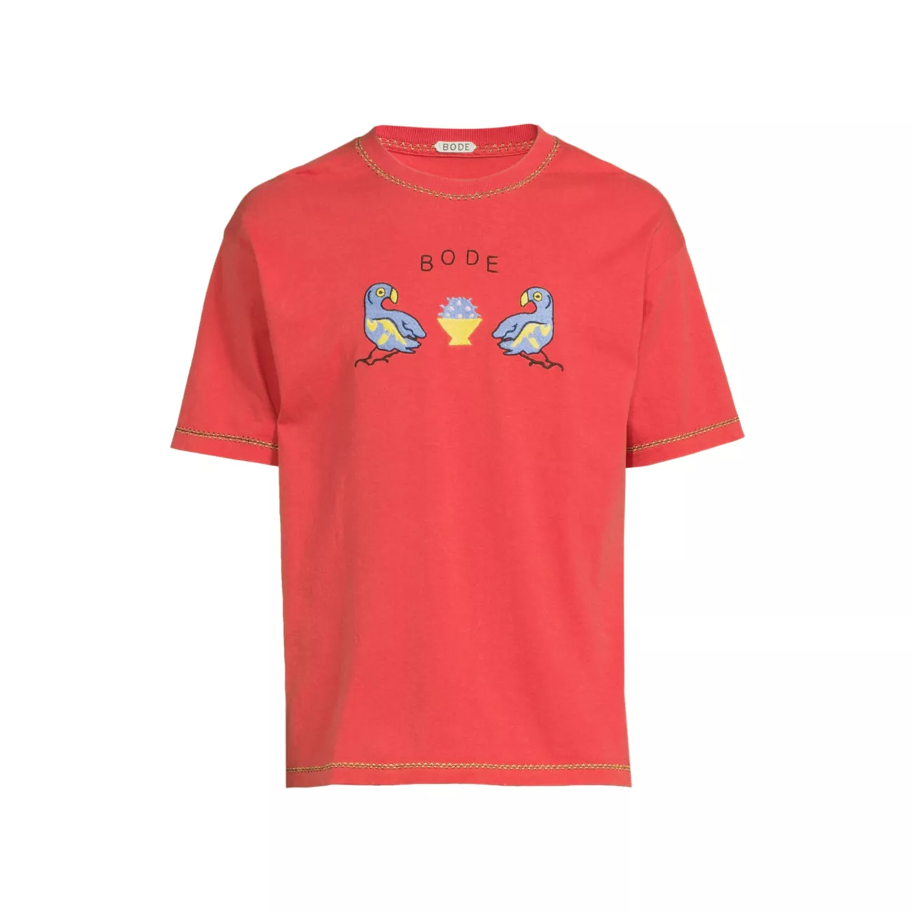 Twin Parakeet Cotton T-Shirt Bode