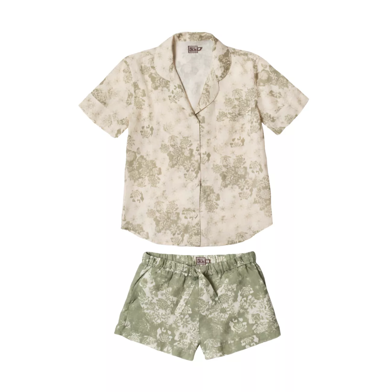 Floral Short 2-Piece Pajama Set Desmond & Dempsey