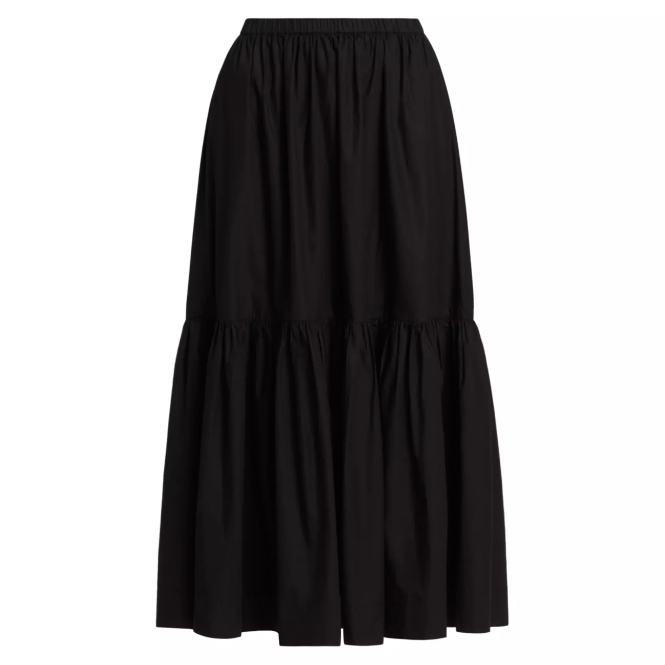 Poplin Tiered Maxi Skirt GANNI