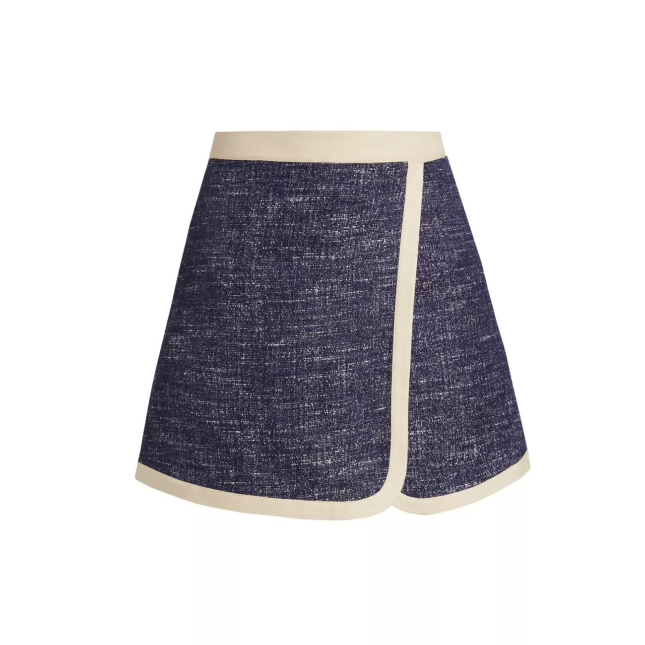 Slub Boulcé Cotton-Blend Surplice Skort If Only Studio