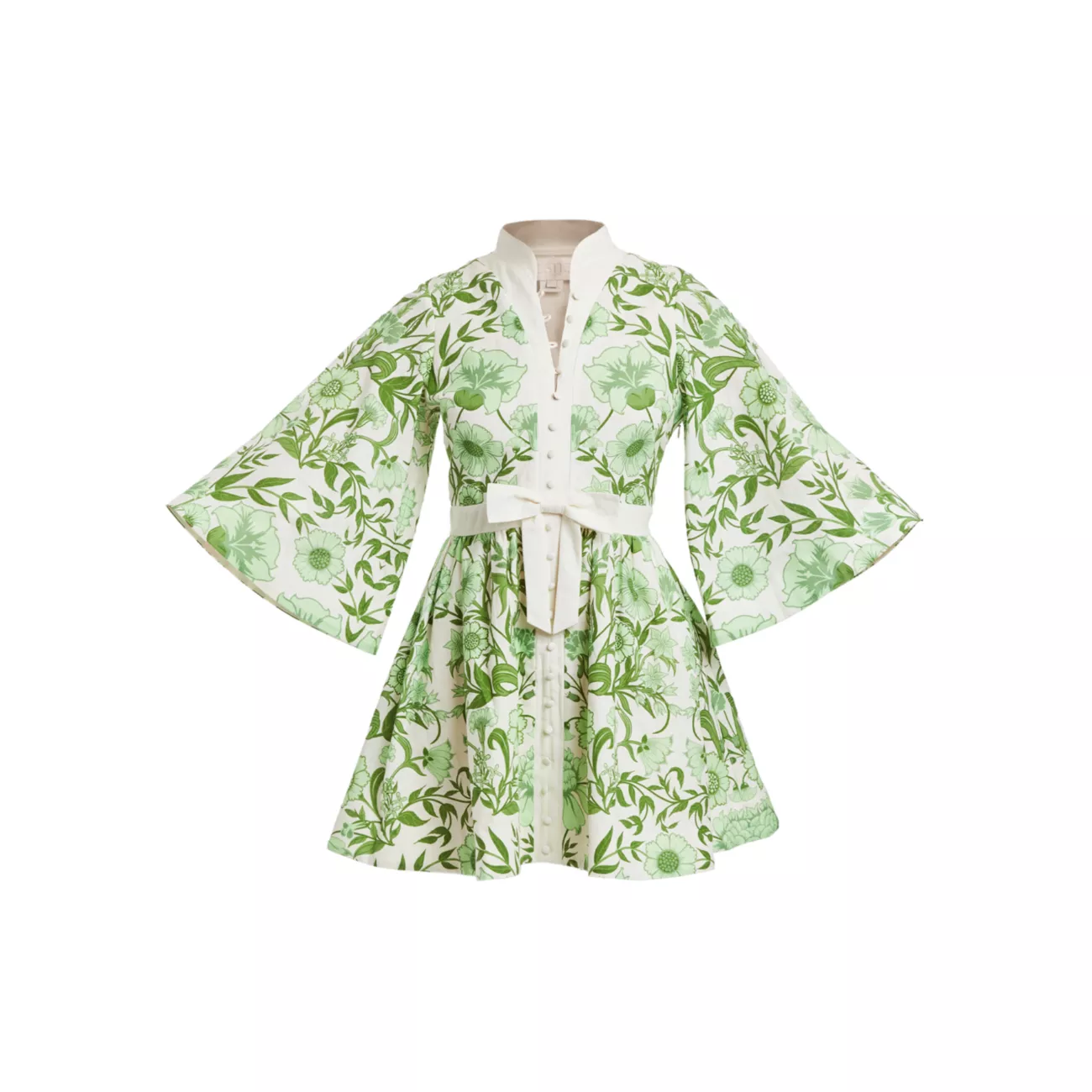 Carmen Floral Linen-Blend Minidress Mestiza New York