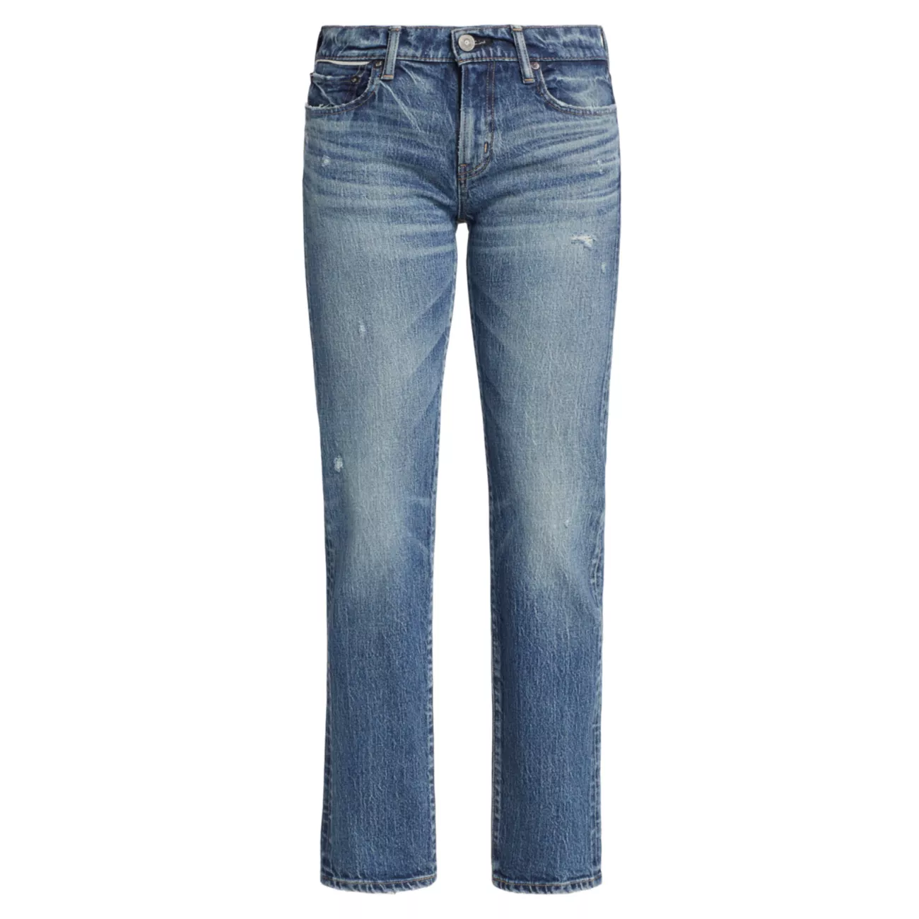 Mallard Low-Rise Stretch Straight-Leg Jeans Moussy Vintage