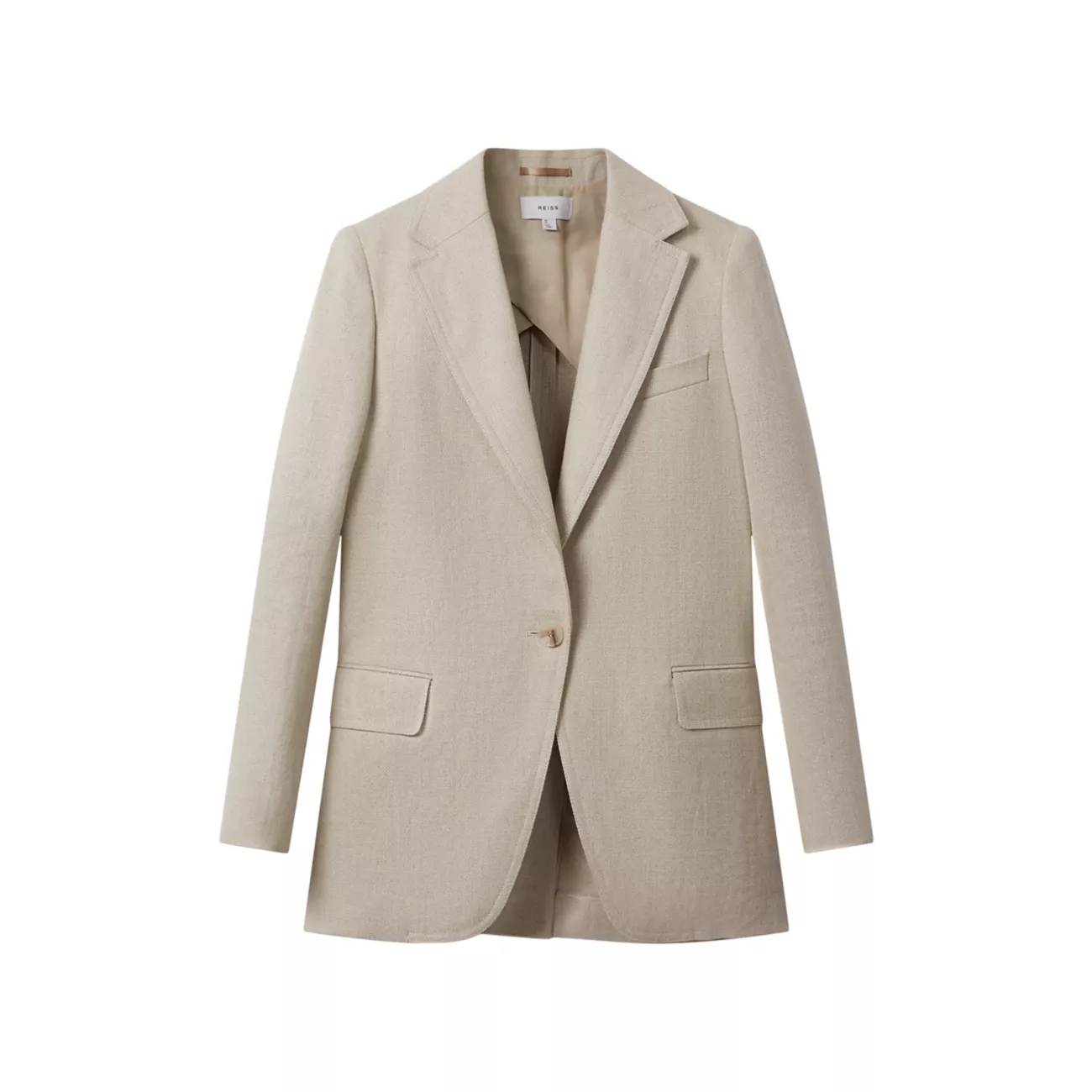 Cassie Linen Blazer REISS