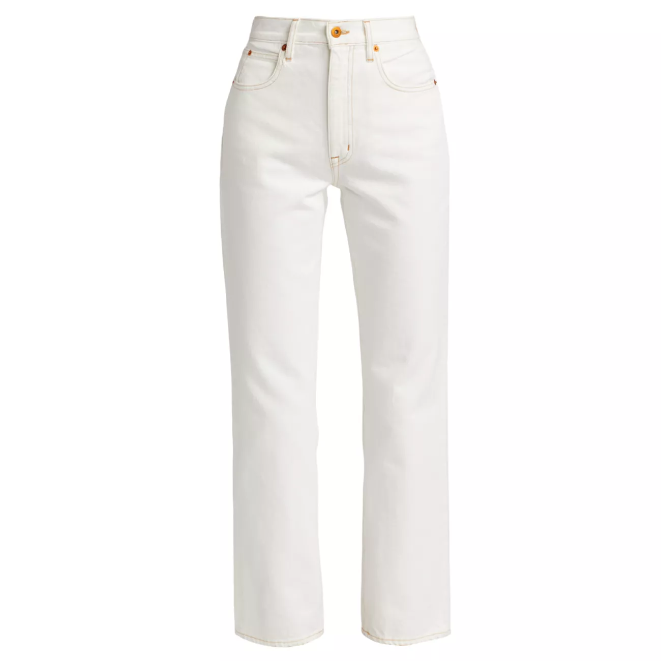 London High-Rise Straight Ankle Jeans SLVRLAKE