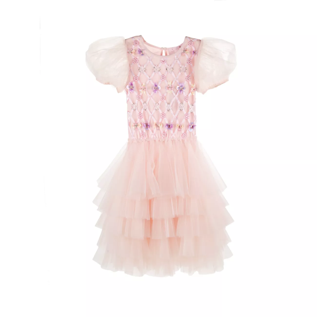 Детский Сарафан TUTU DU MONDE Fairytale Gala Floral Lattice Tutu Dress TUTU DU MONDE