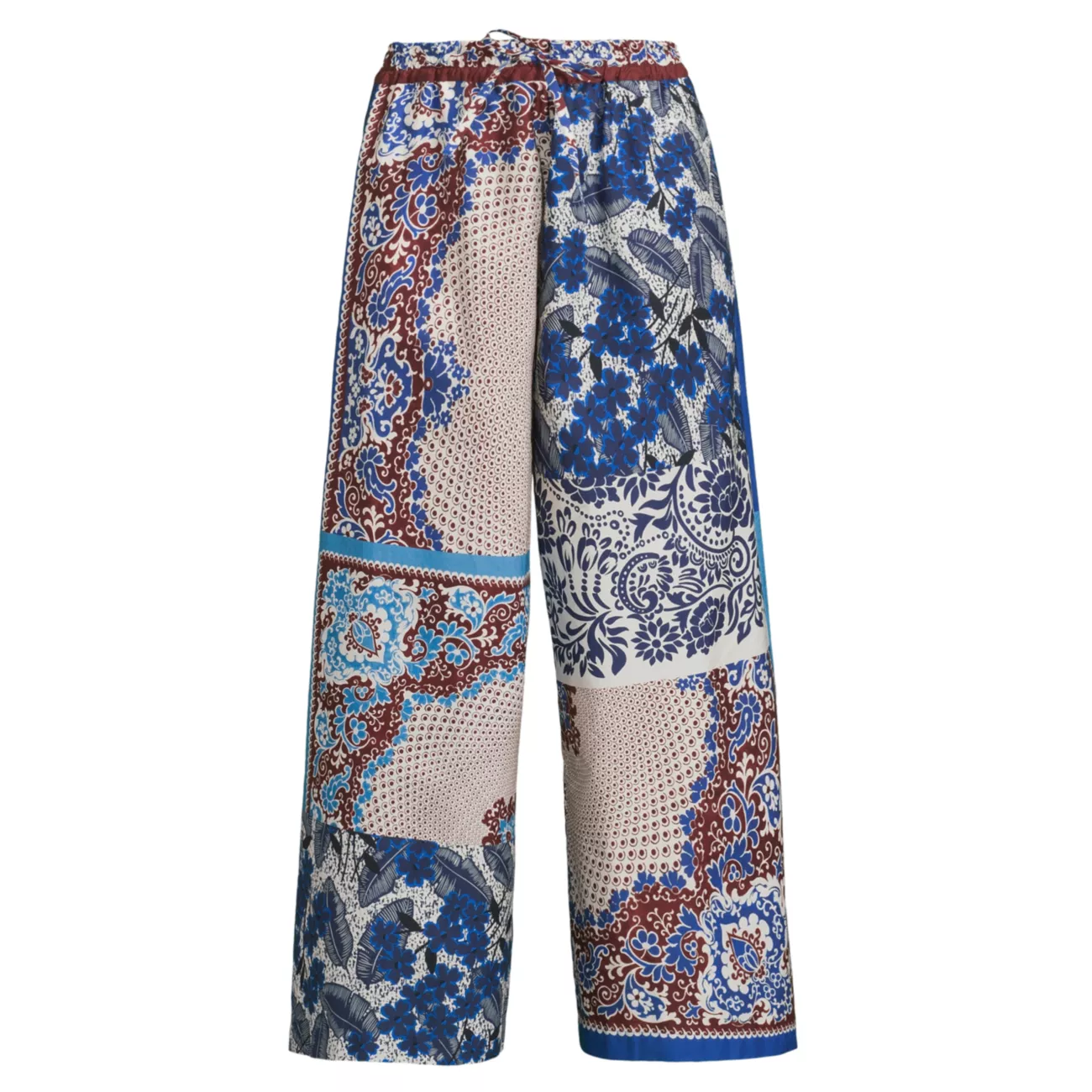 West Cotton Patchwork Trousers Weekend Max Mara