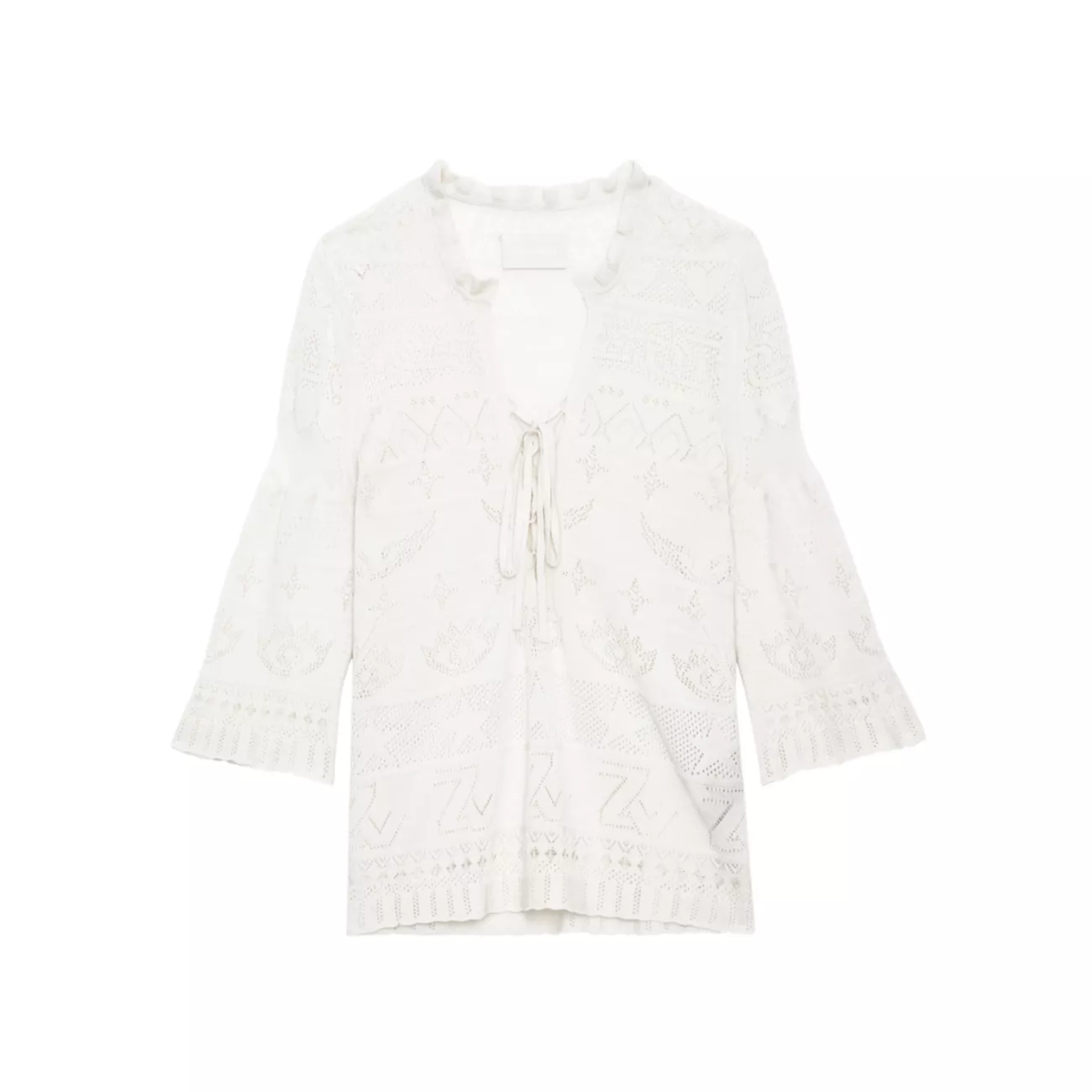 Taho Dentelle Cotton Tunic Blouse Zadig & Voltaire