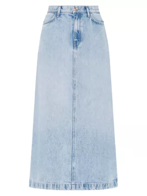 Denim Relaxed-Fit Midi Skirt 7 For All Mankind