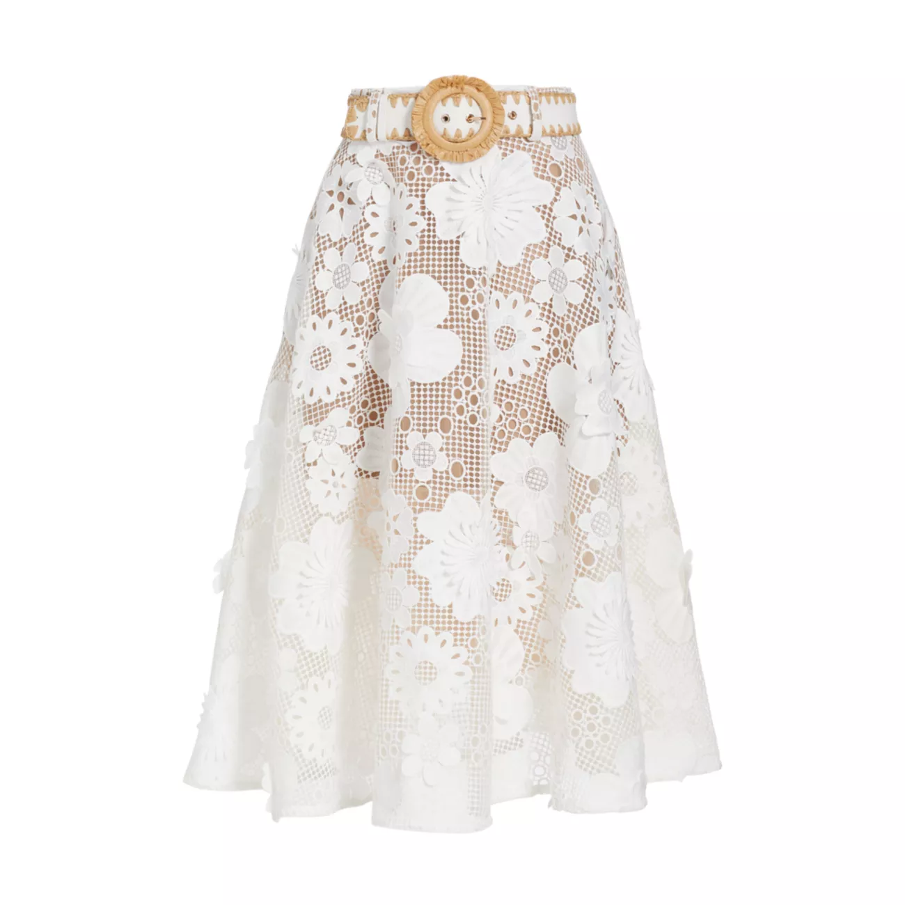Emerie Floral Lace Midi-Skirt Bronx and Banco