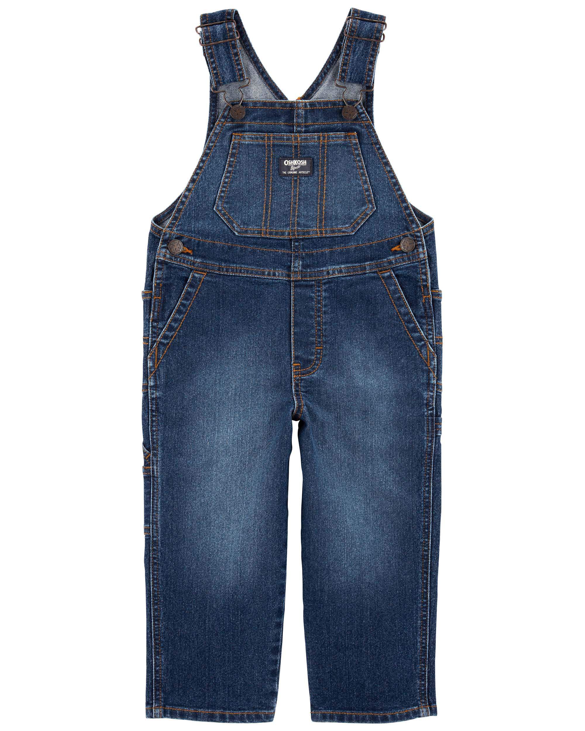 Джинсовые комбинезоны Carter's Для мальчиков Toddler Stretch Denim Overalls Carter's