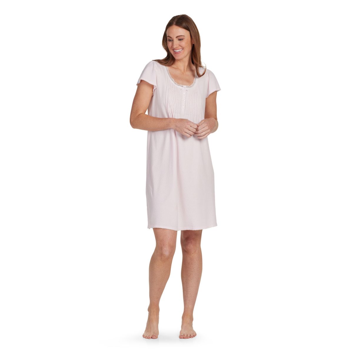 Women's Miss Elaine Essentials Silky Knit Short Gown Miss Elaine