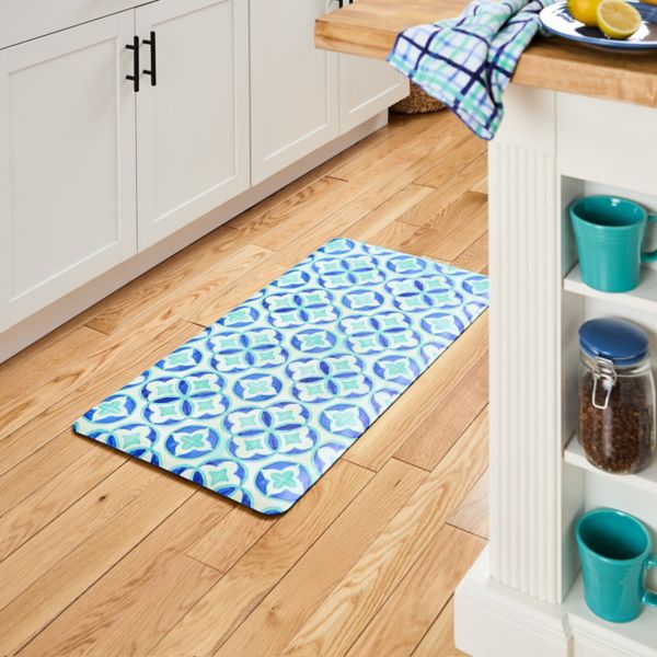 Fiesta Mali Tiles Geo Trellis Anti-Fatigue Comfort Kitchen Mat Fiesta