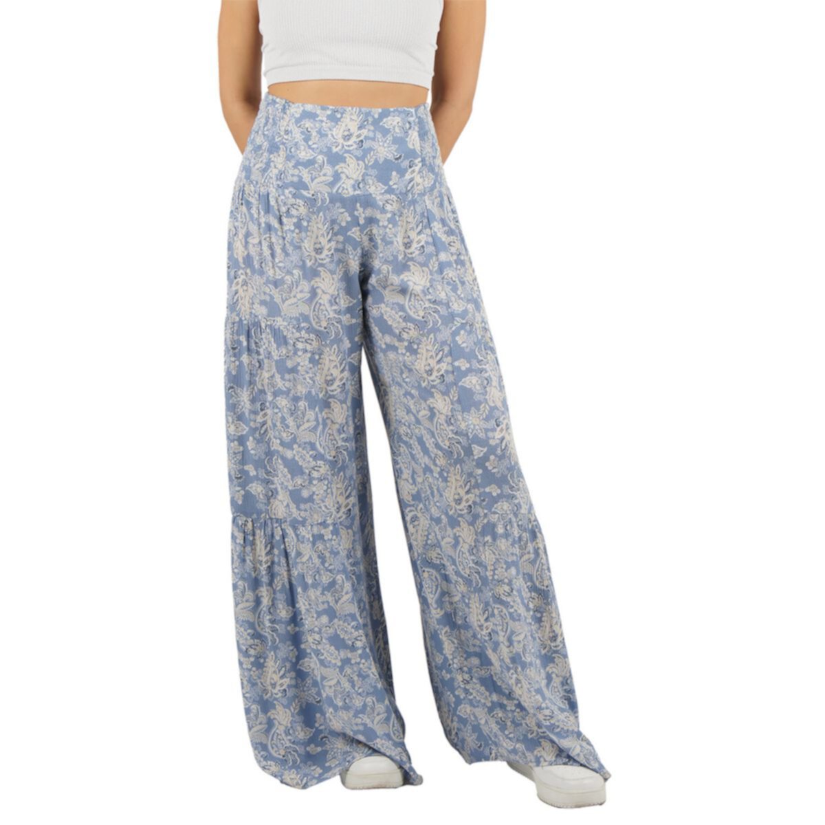 Women's Rewash Tiered Wide Leg Pants Rewash