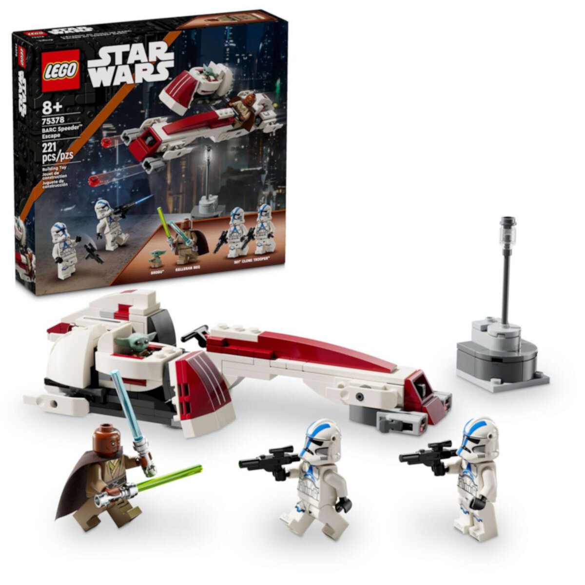 LEGO Star Wars BARC Speeder Escape Mandalorian Toy Lego