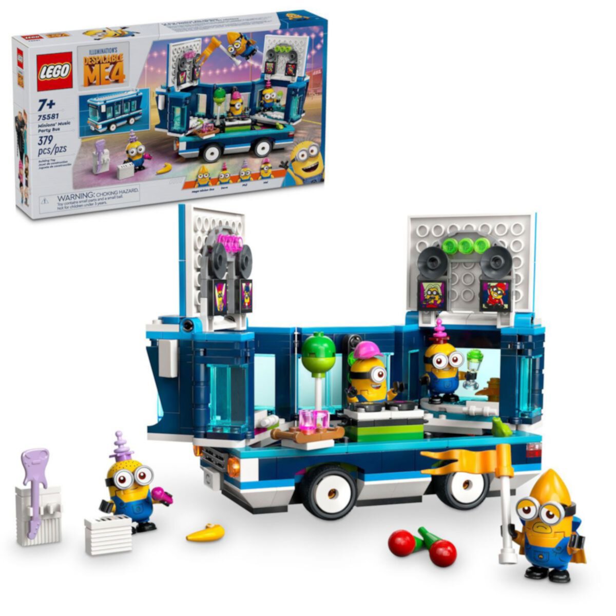LEGO Гадкий Я 4, Музыкальный автобус Миньонов, Весёлый набор Гадкий Я 75581 Lego